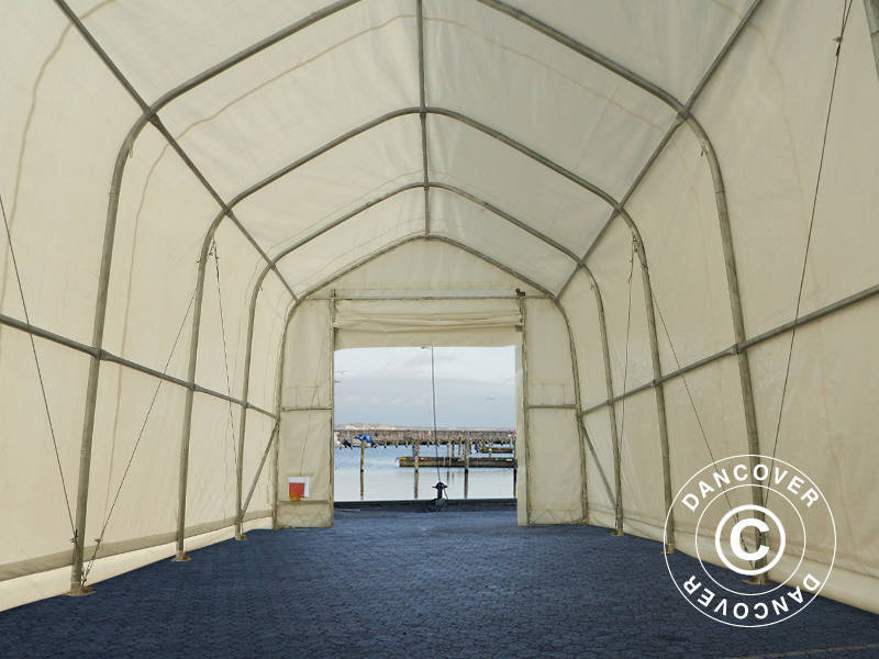 Telthall Oceancover 5,5x15x4,1x5,3m, PE, Hvit