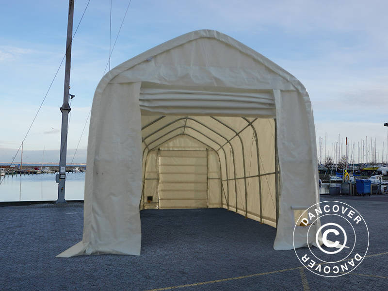 Telthall Oceancover 5,5x15x4,1x5,3m, PE, Hvit