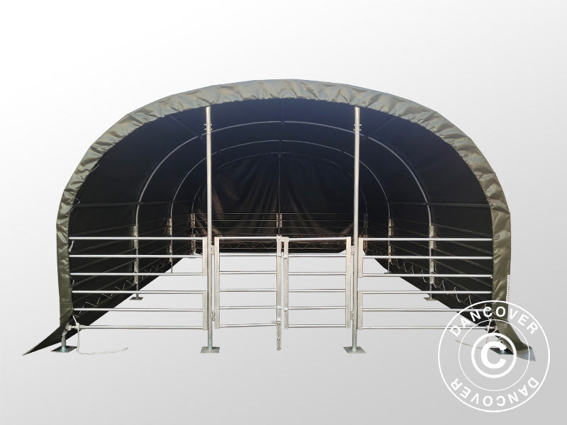 Husdyrtelt 4x6x2,4m, PVC, Grønt