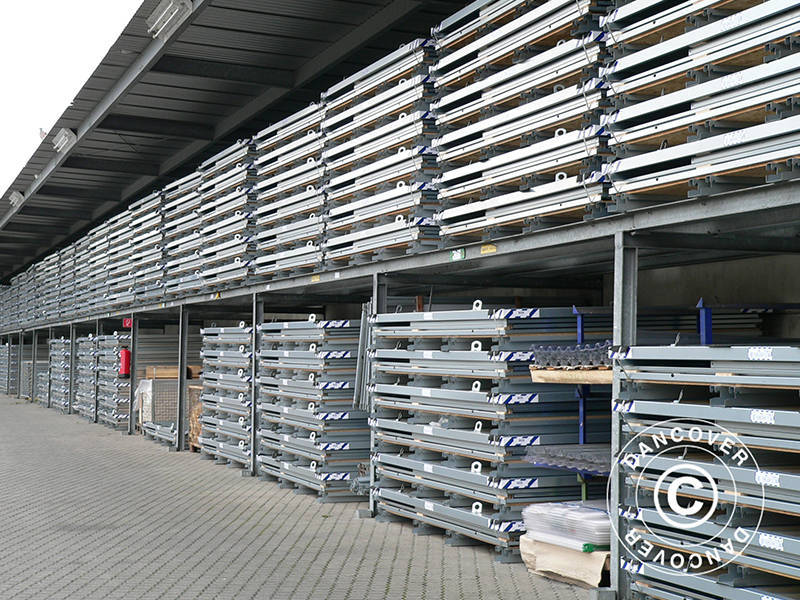 Container, Rigel, 3,1x2,1x2,1m m/ doble sidehengslede dører, sølvfarget BARE 4 STK. IGJEN