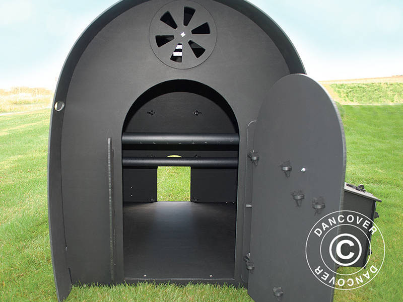 Hønsehus/hønsegård, 1,2x2,4x1,02m, resirkulert PVC, Grønn/Svart