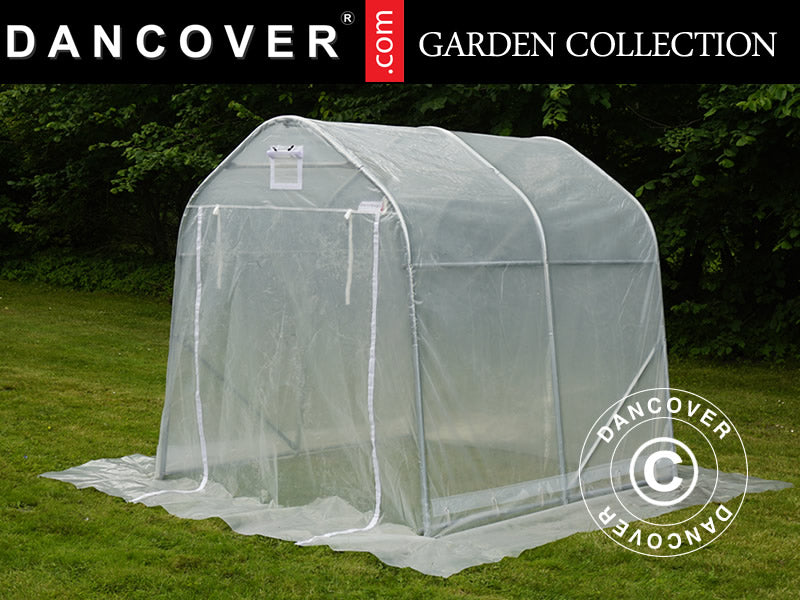 Polytunnel Drivhus, 2x2x2m, PE, 4m², Transparent