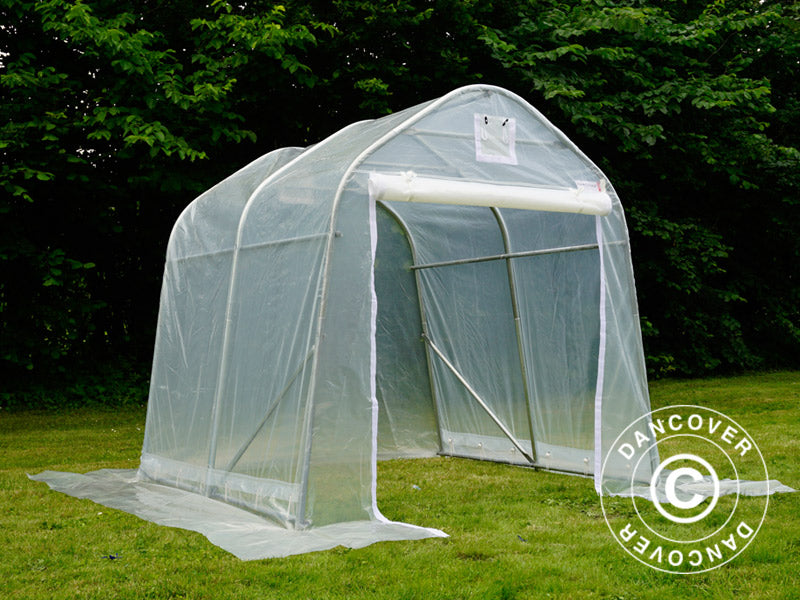 Polytunnel Drivhus, 2x2x2m, PE, 4m², Transparent