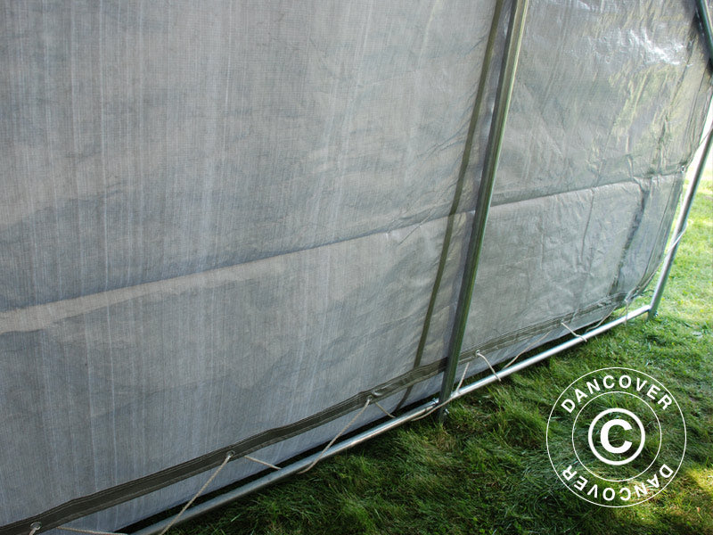 Oppbevaringstelt PRO 2,4x3,6x2,34m PE, Grå