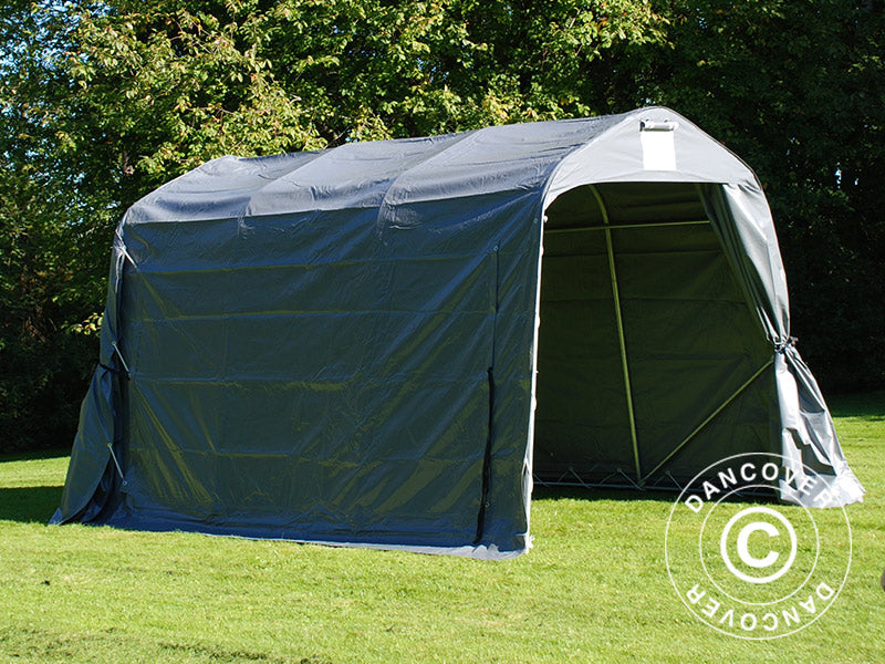 Oppbevaringstelt PRO 2,4x3,6x2,34m PVC, Grå