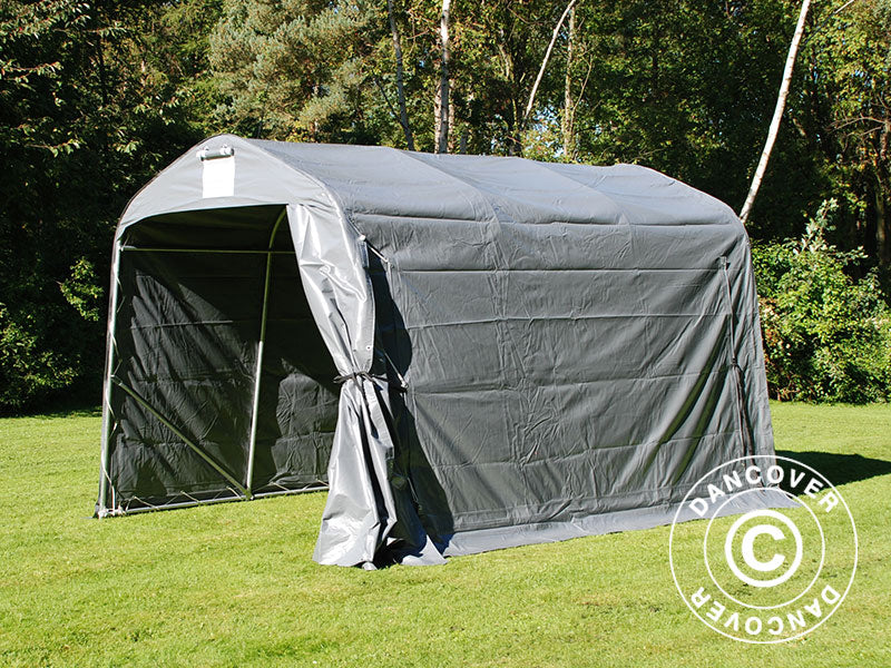 Oppbevaringstelt PRO 2,4x3,6x2,34m PVC, Grå