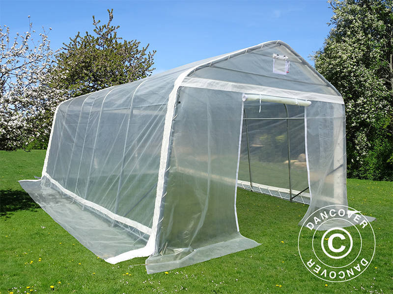 Polytunnel Drivhus, 3,6x7,2x2,68m, PE, 25,92m², Transparent