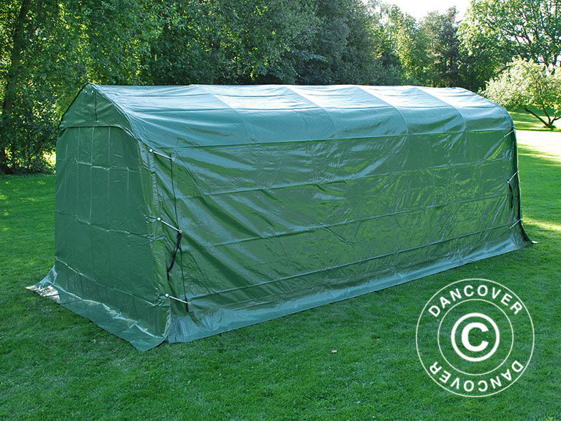 Oppbevaringstelt PRO 2,4x6x2,34m PVC, Grønn