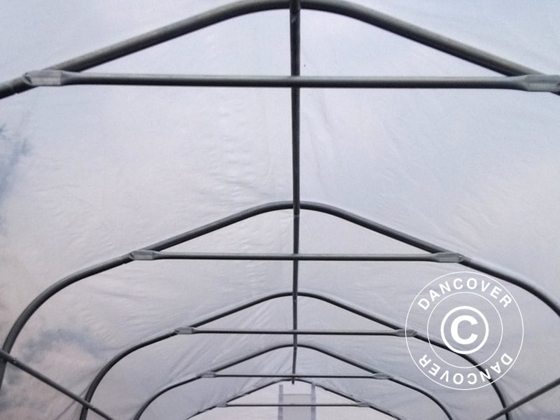 Polytunnel Drivhus, 2,4x6x2,4m, PE, 14,4m², Transparent