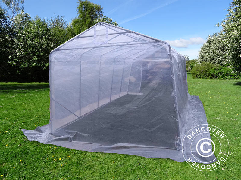 Polytunnel Drivhus, 3,3x6x2,4m, PE, 19,8m², Transparent