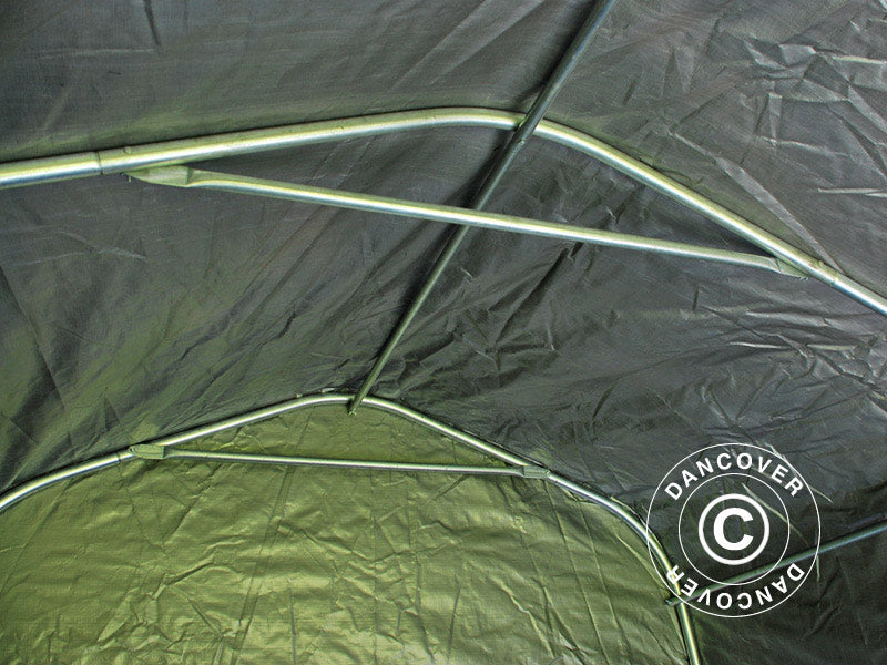 Oppbevaringstelt PRO 2,4x2,4x2m PE, med underlag, Grå