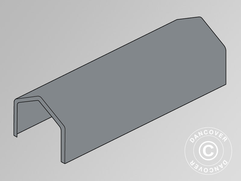 Takduk til Lagertelt PRO XL 4x12x3,5m PVC, Grå