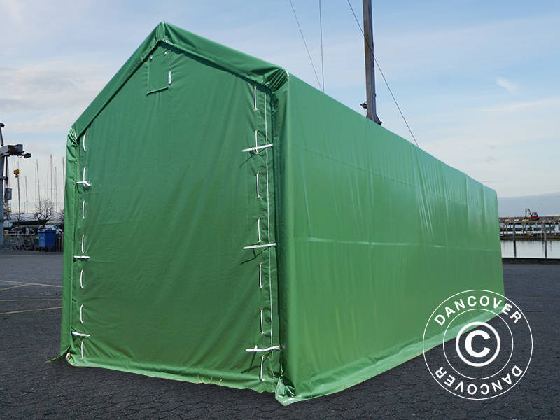 Lagertelt PRO XL 4x12x3,5x4,59m PVC, Grønn