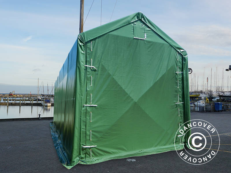 Lagertelt PRO XL 4x12x3,5x4,59m PVC, Grønn