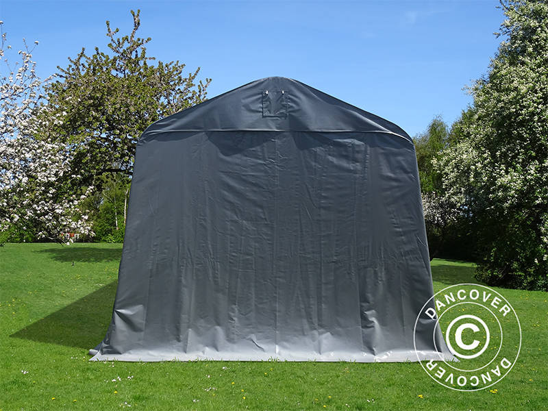 Garasjetelt PRO 3,77x9,7x3,18m PVC, Grå