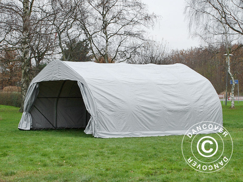 Dobbel garasjetelt 5,4x6x2,9m PVC, Grå