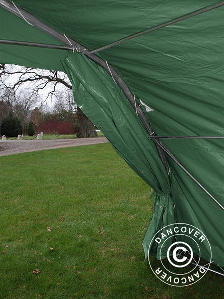 Dobbel garasjetelt 5,4x6x2,9m PVC, Grønn