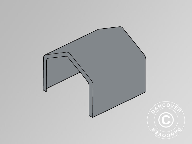 Takduk til Lagertelt PRO 6x6m PVC, grå