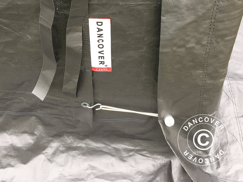 Garasjetelt Basic 3,3x3,6x2,4m PE, Grå