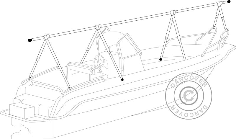 Dekk-ramme til båtdekke, NOA, 9m