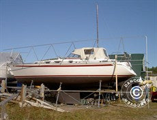 Båtstativ med utheng på båtdekk, NOA, 13m/5