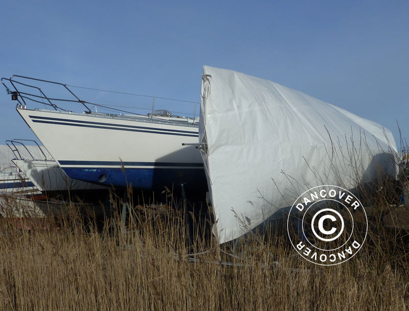 Presenning 6x12m, PE 300g/m², Hvit