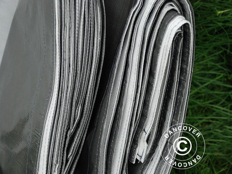 Presenning 6x12m, PE 300g/m², Grå