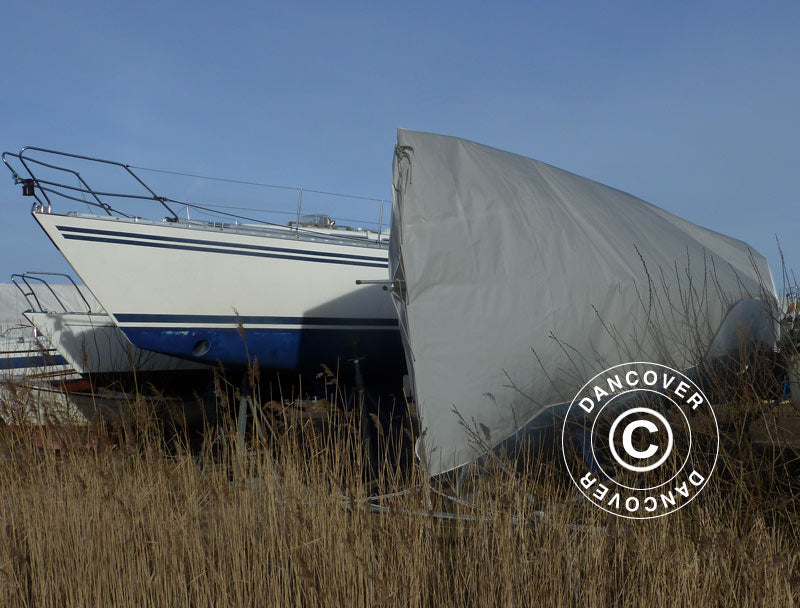 Presenning 6x12m, PE 300g/m², Grå