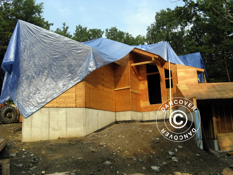 Presenning 6x8m, PE 250g/m², Blå