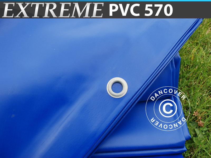 Presenning 6x8m, PVC 570g/m², Blå