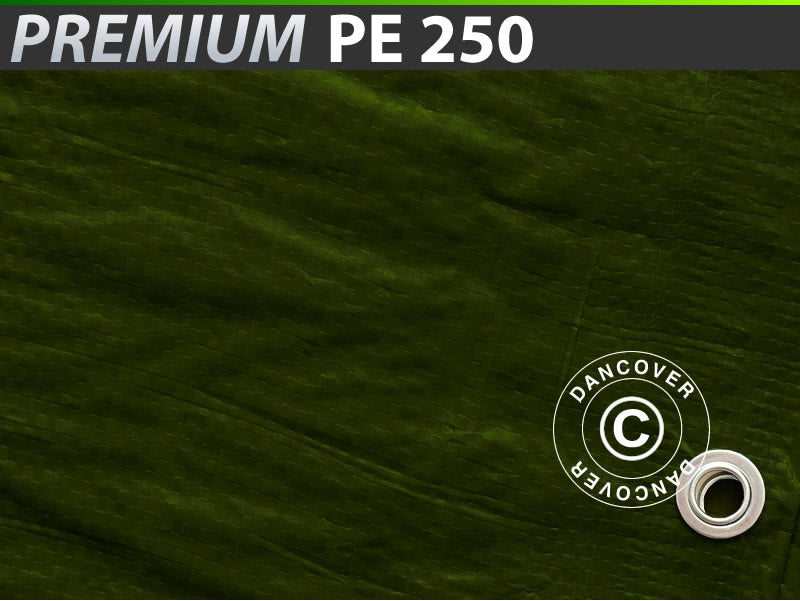 Presenning 6x8m, PE 250g/m², Grøn