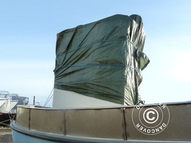 Presenning 6x8m, PE 250g/m², Grøn