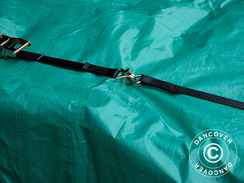 Presenning 2,5x3,6m (15 stk), PE 65g/m², Grønn