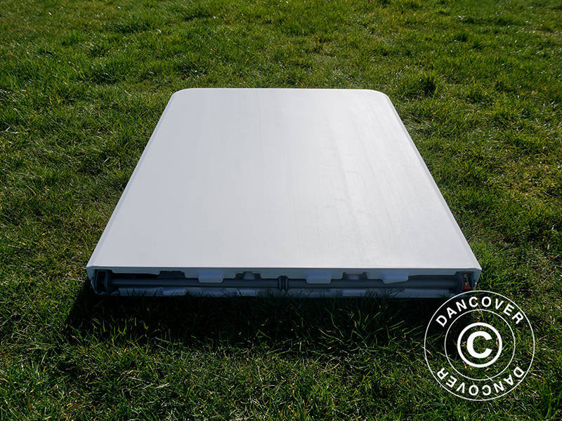 Sammenleggbart bord 180x74x74cm, lys grå (1 stk.)