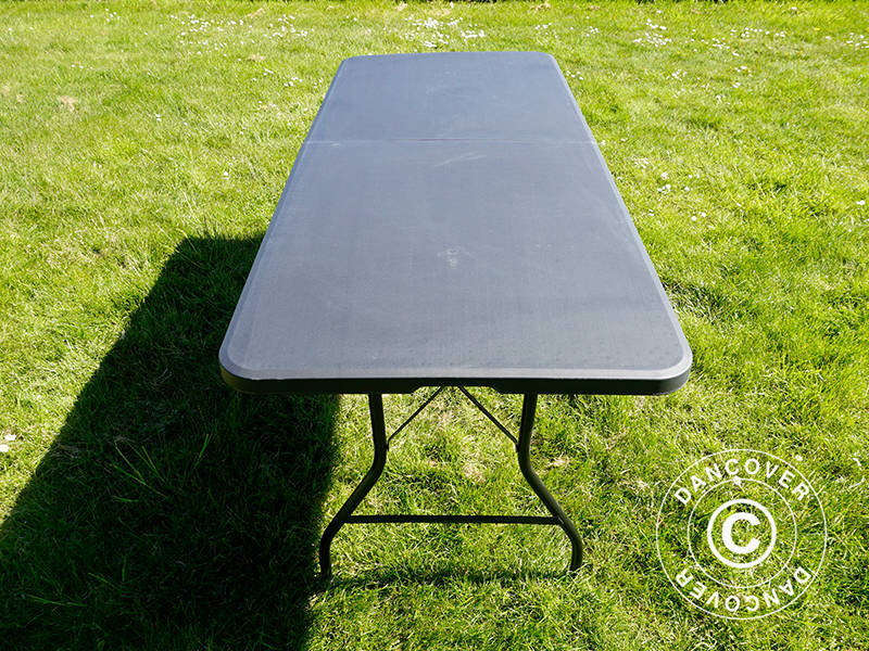 Sammenleggbart bord 180X74X74cm, svart (25 stk.)