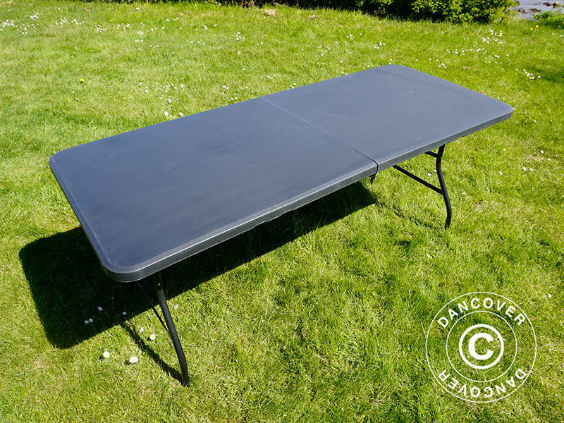 Sammenleggbart bord 180X74X74cm, svart (25 stk.)