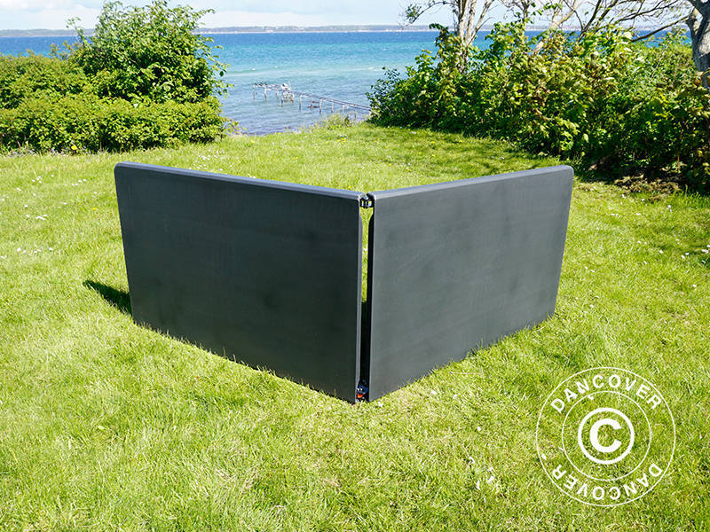 Sammenleggbart bord 240x76x74cm, Svart (10 stk.)