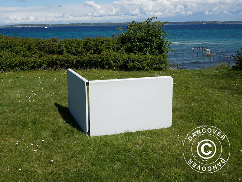 Sammenleggbart bord 240x76x74cm, Lys grå (1 stk.)