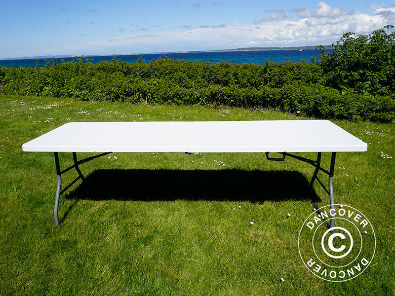 Sammenleggbart bord 240x76x74cm, Lys grå (25 stk.)