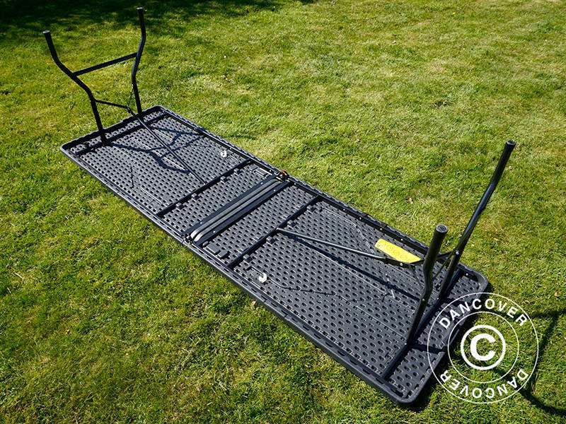 Sammenleggbart bord 240x76x74cm, Svart (25 stk.)