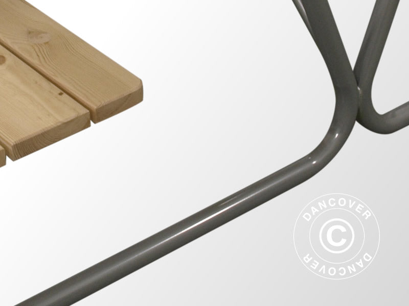 Piknik bord, 1,75x1,60m, Naturlig