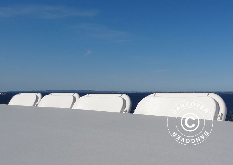 Klappstoler 44x44x80cm, Hvit, 8 stk.