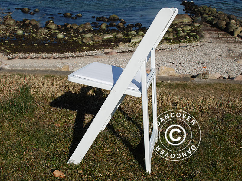 Klappstoler 44x46x77cm, Hvit, 24 stk.