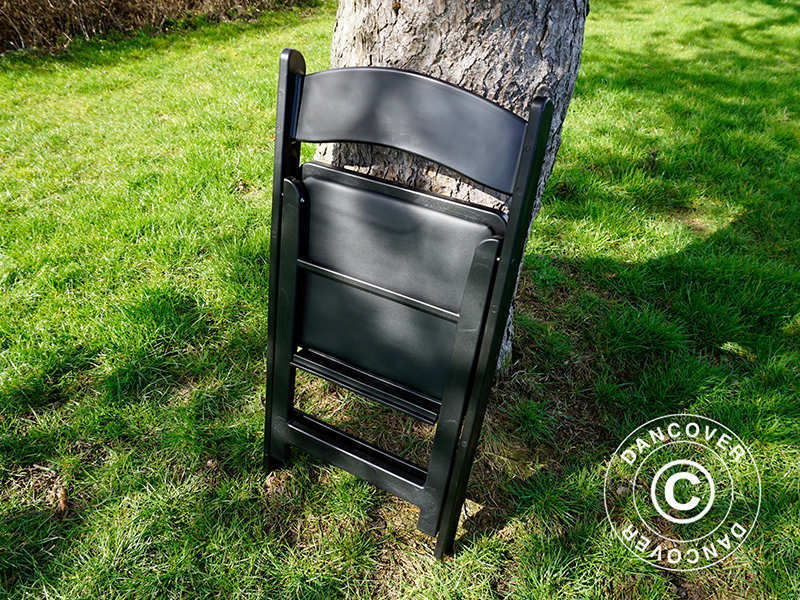 Klappstoler, Svart, 44x46x77cm, 4 stk.