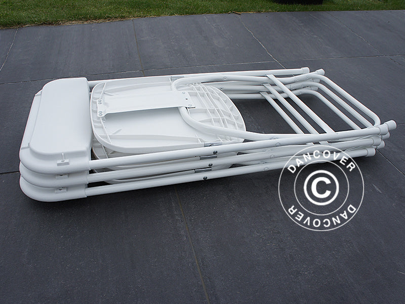 Klappstoler 44x44x80cm, Hvit, 24 stk.