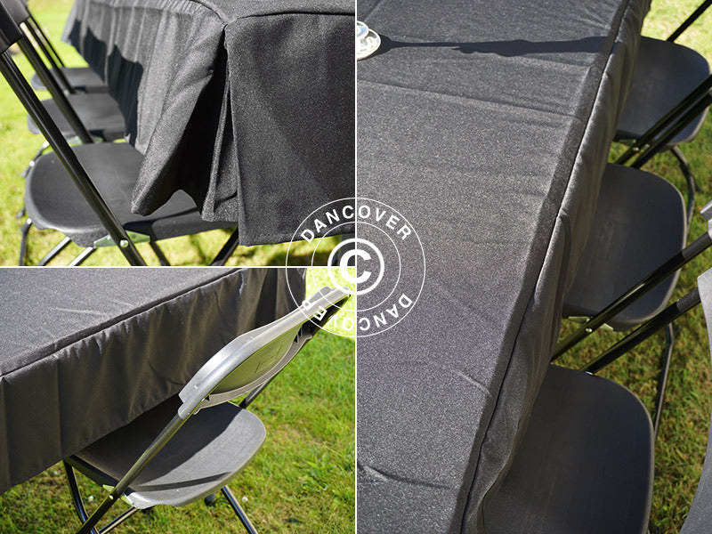 Duk 244X76x20cm, Svart