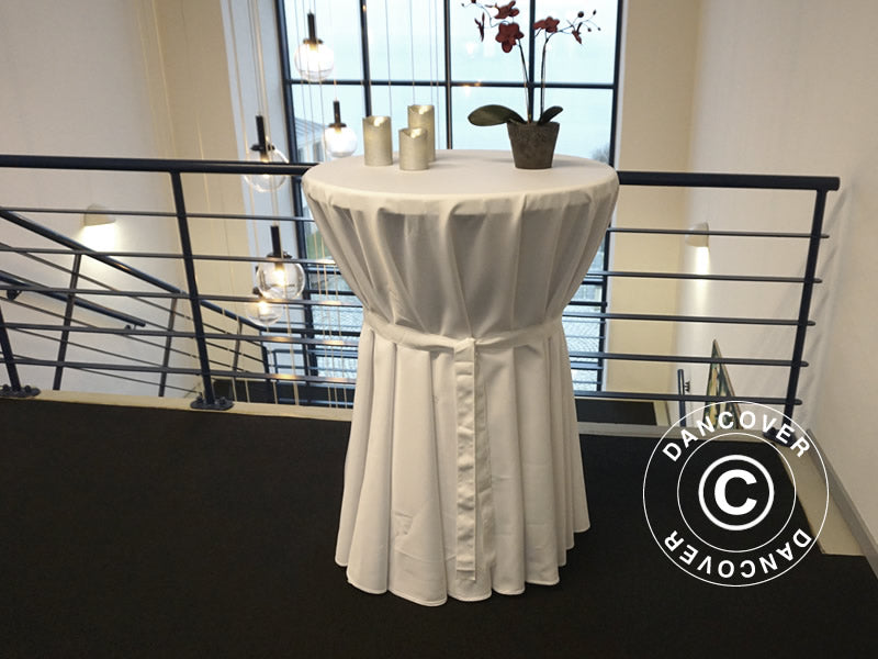 Duk Ø80x110cm, Hvit