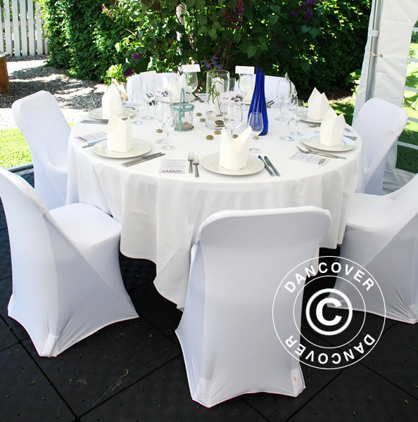 Stol dekker med stretch 44x44x80cm, Hvit (1 stk.)