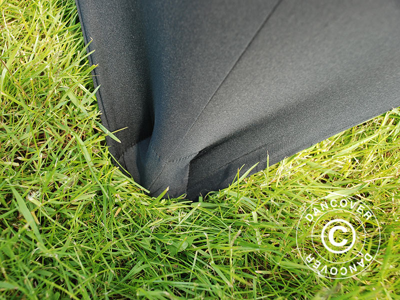 Stretch bord dekke 244x75x74cm, Svart