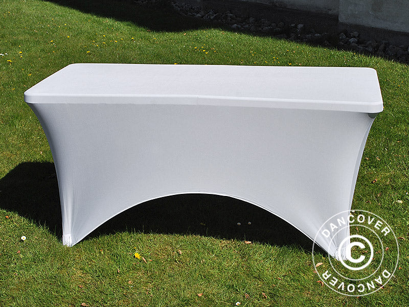 Stretch bord dekke 150x72x74cm, Hvit